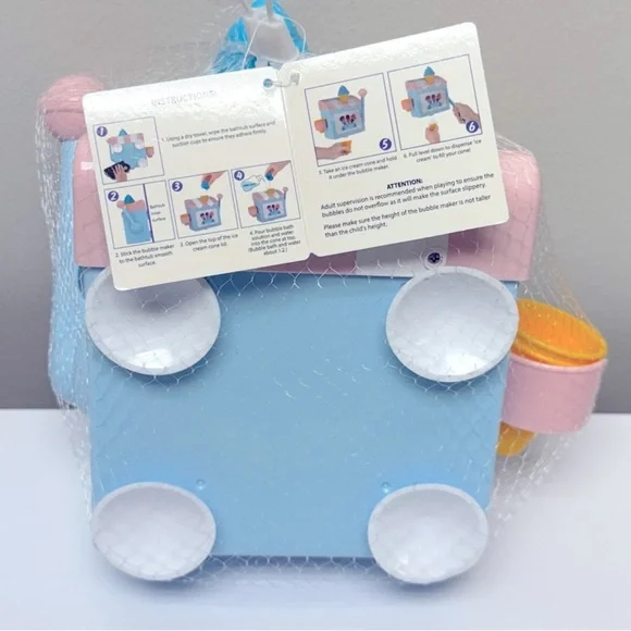 NWT Target Bullseye Playground Bath Bubble Maker with Ice Cream Print - Picture 5 of 5